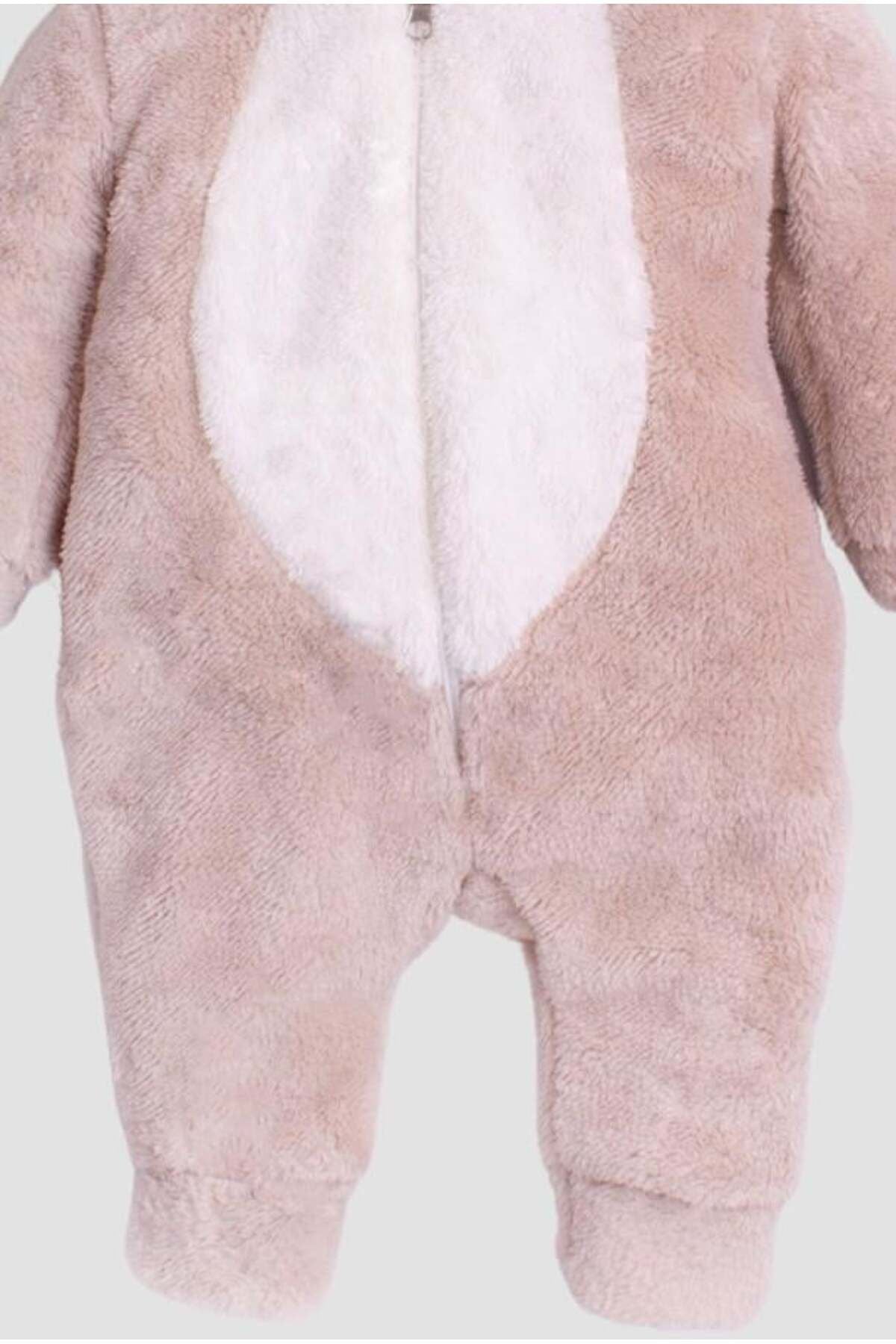 KışlıkTatlı Peluş Ayıcık Nakışlı Welsoft Tulum